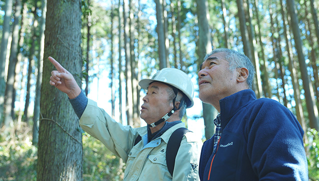 現地確認・林家訪問